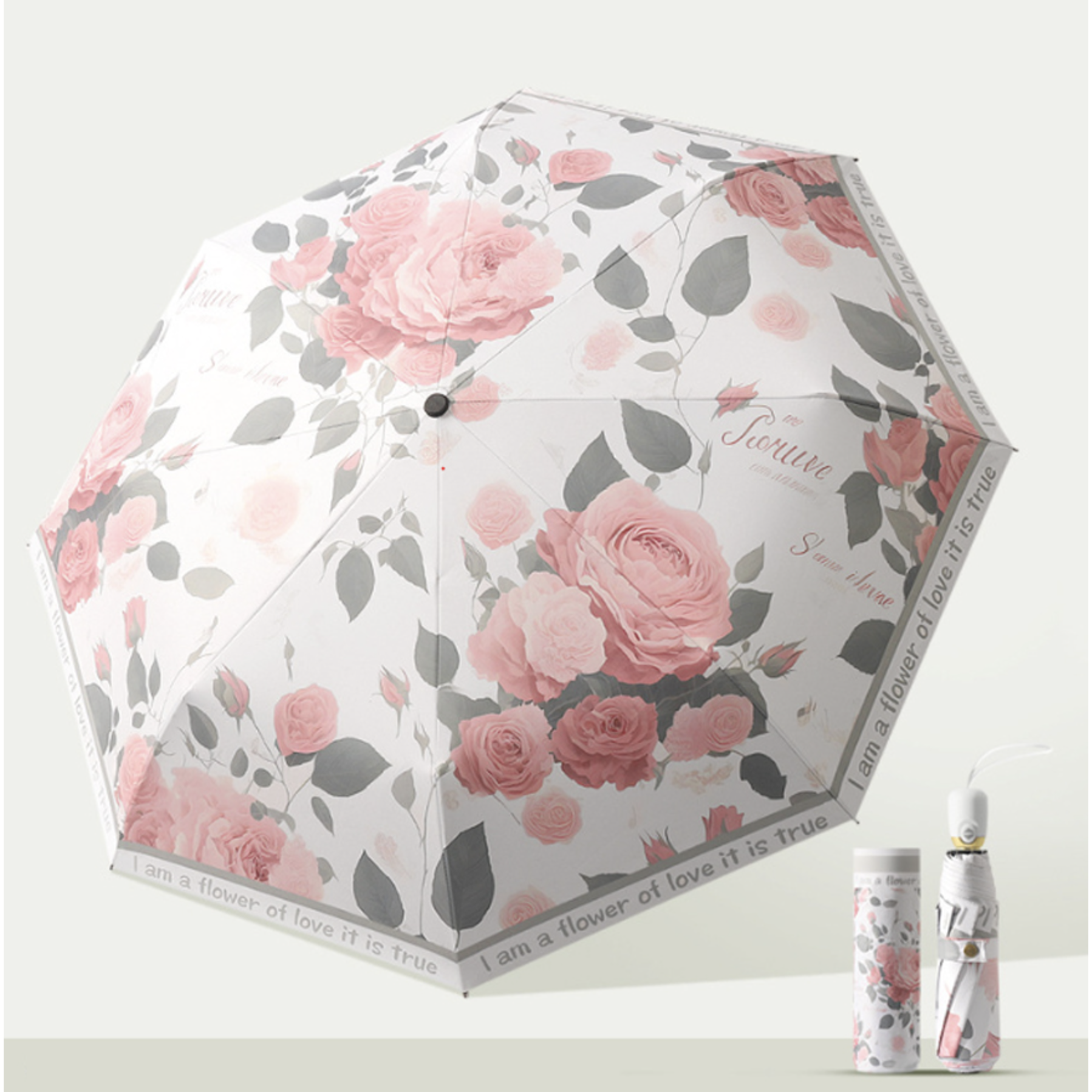 요즘아틀리에 플라워 자외선차단 3단자동 양우산 30,900원