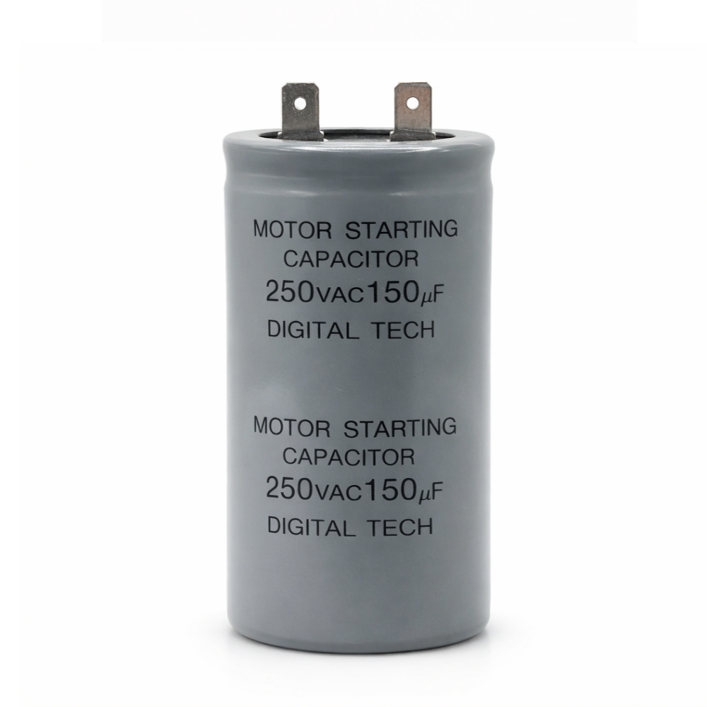 이제이에스몰 국산 디지털텍 원형콘덴서 1+1타입 250VAC 150uF  정품 스타팅 모터 알루미늄캔타입 1+1단자 용량150MFD-250V 15,080원