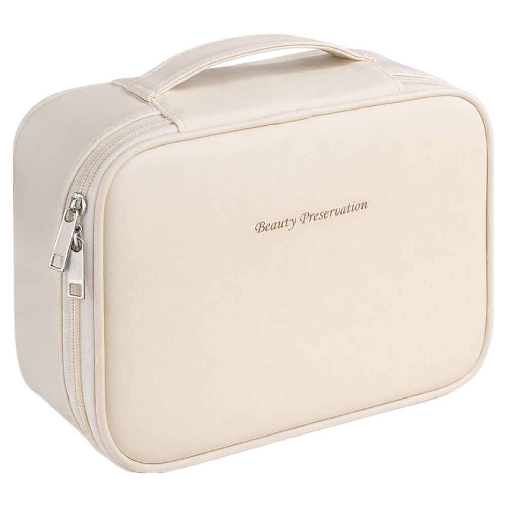 여행용 대용량 화장품 파우치 방수 메이크업 휴대용 고급 가방 수납, 1개, 살구색 14,950원