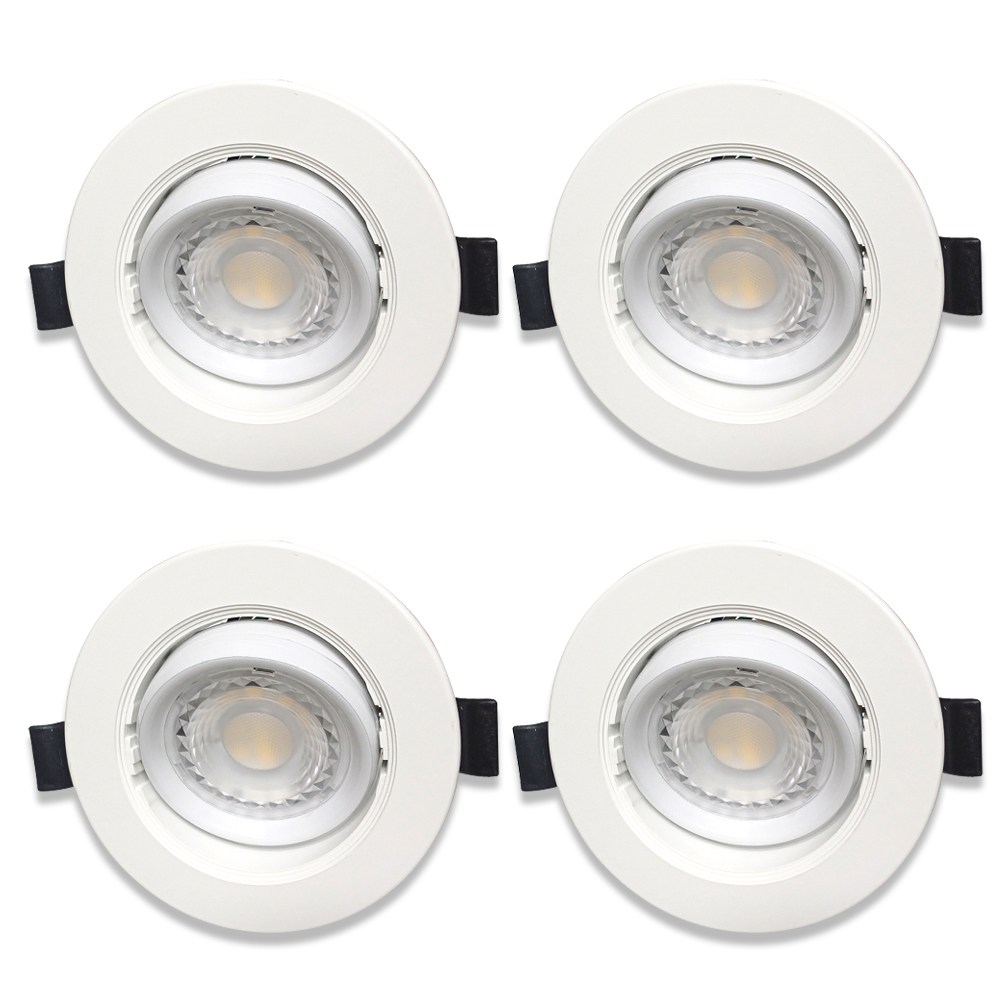 데이온 LED 일체형 매입등 3인치 8W 회전, 4개, 주광색 18,900원