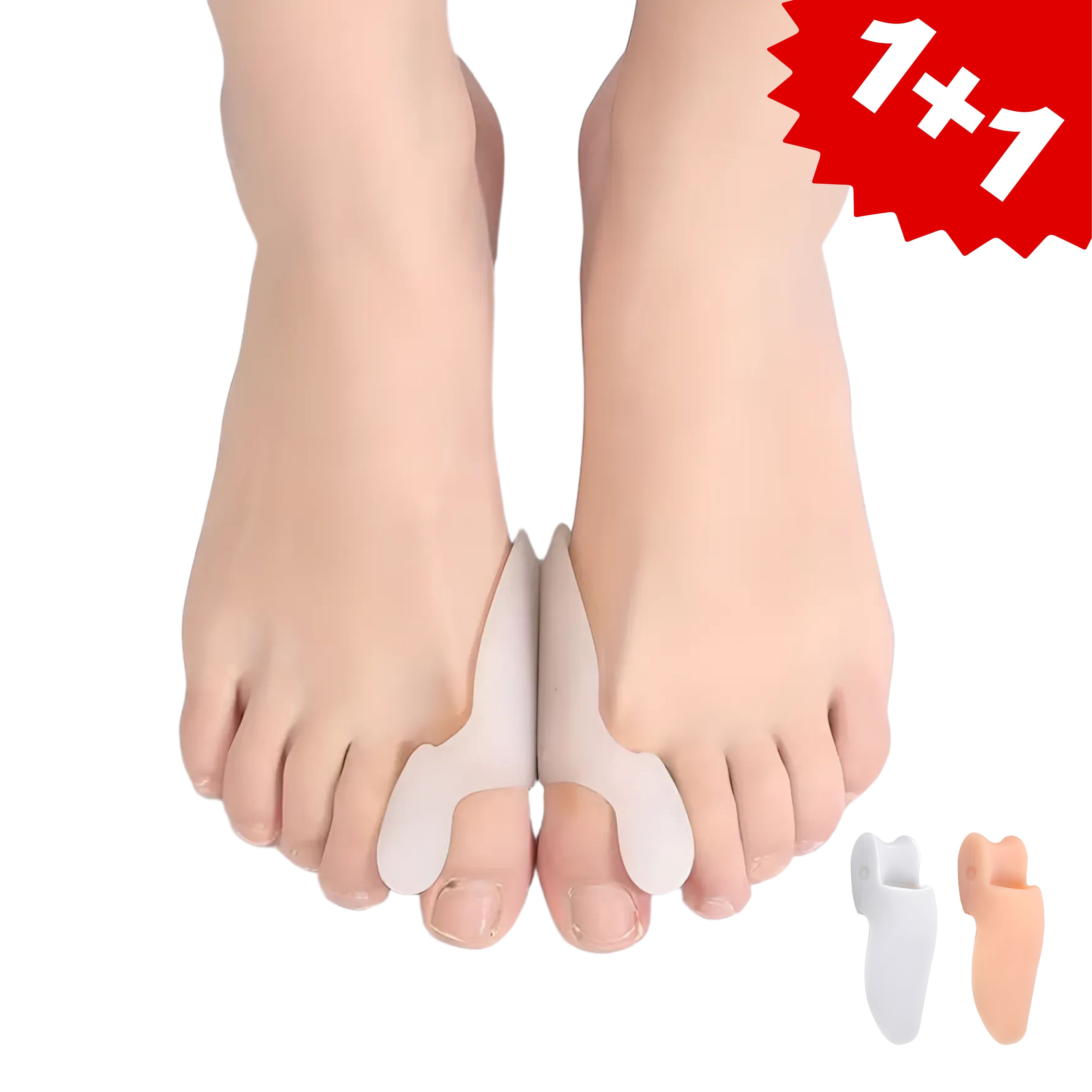 린델 1+1 실리콘 엄지 발가락 링 교정기 좌우 2SET(4P), 2개 7,800원