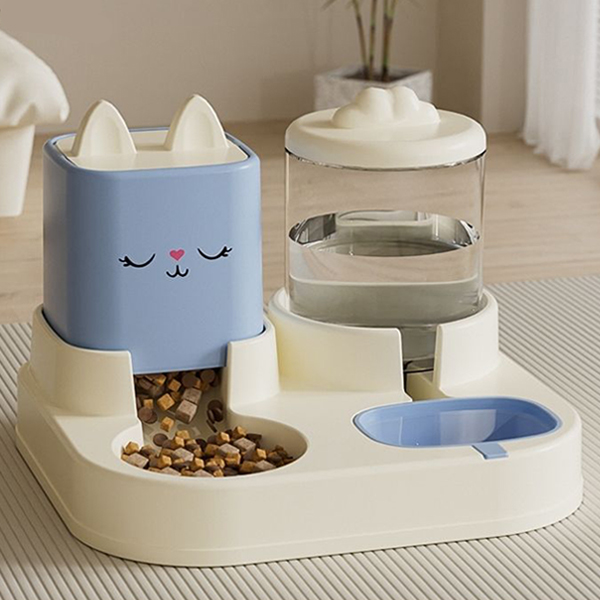 홍운 편리한 반려동물 반자동 급수식기, 블루, 1개, 현재가 11,500원