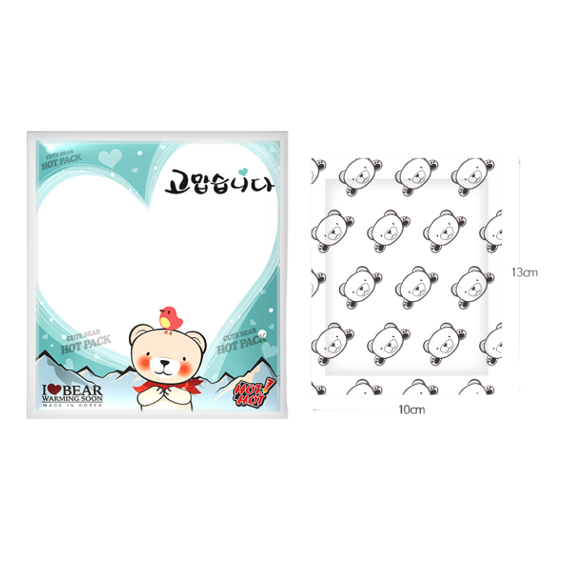 핫앤핫 고맙습니다 곰도리 핫팩 고급형 마음전달 손난로 54,000원