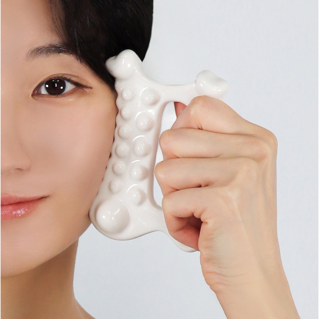 써니요가 괄사 마사지 얼굴 마사지기 세라믹 승모근 바디괄사, 화이트, 1개 27,450원