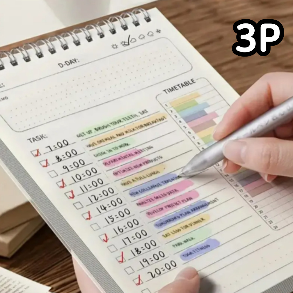 일상채움 데일리 타임 학습 다용도 플래너 80매, 3개 11,900원