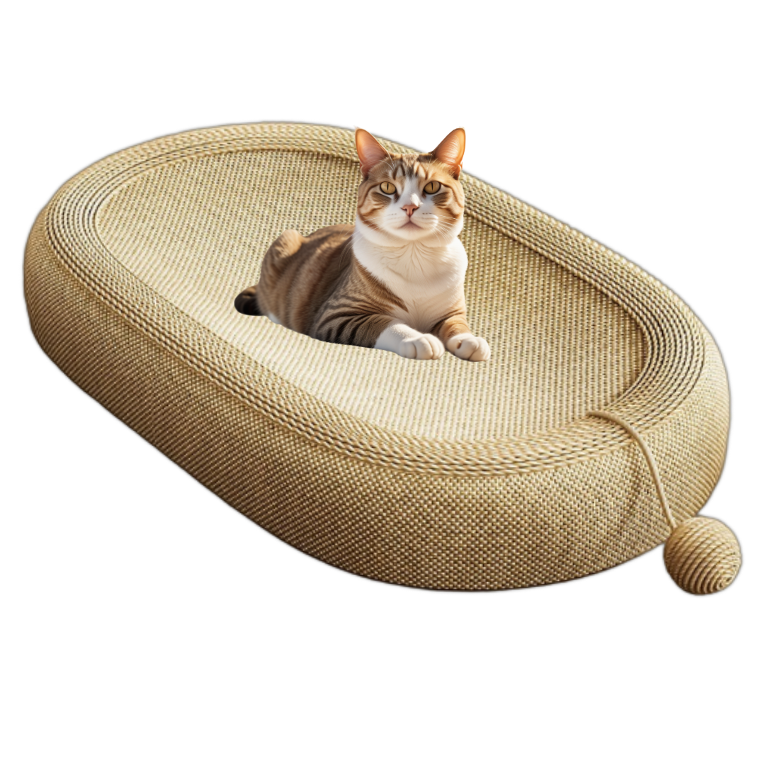 [61cm 타원형]컴포어 고양이 사이잘 스크래쳐 매트, 3개 79,900원