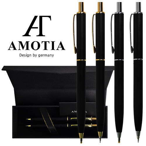 아모티아 네셔매트 금속볼펜&샤프세트 무료 이니셜 각인 무료 전용케이스 및 쇼핑백 가죽파우치 증정 당일발송 39,200원