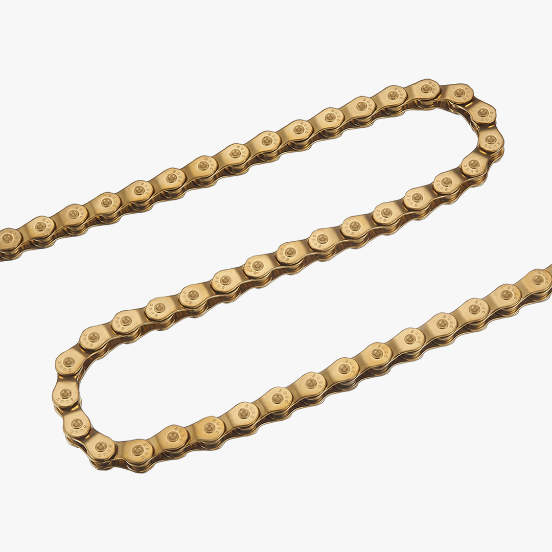 SUMC SH1 1단 싱글 픽시 자전거 카본스틸 체인(시마노, 스램 호환), 1개, 골드 39,000원