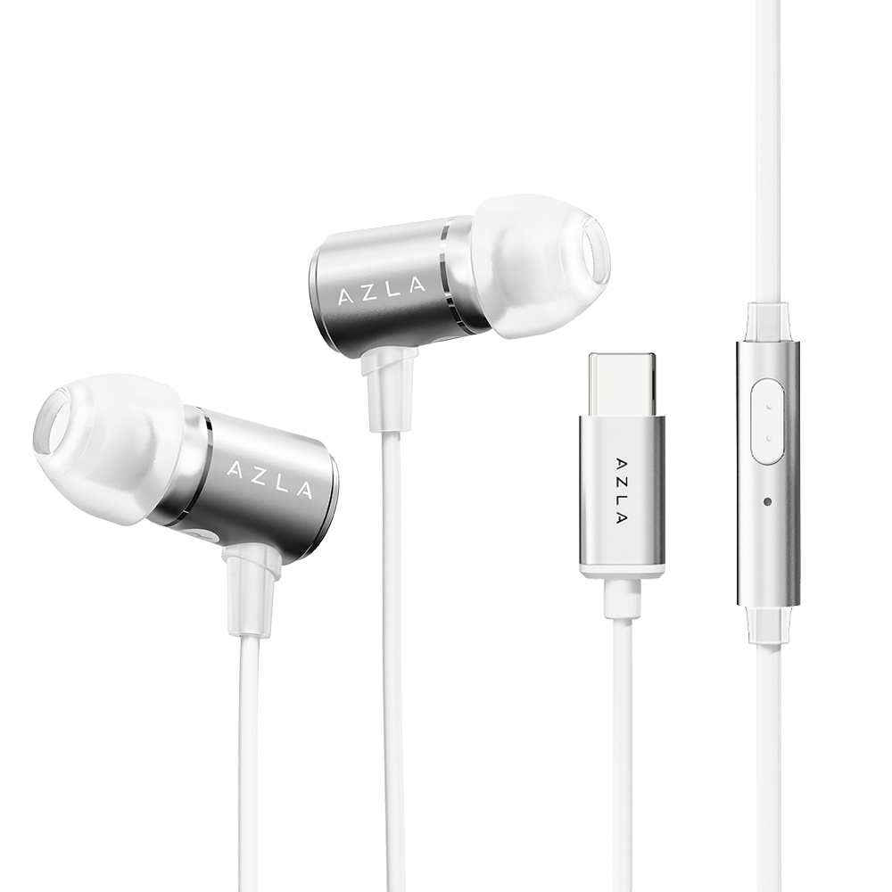 아즈라 트리뷰트 고품질 이어팁 DAC탑재 C타입 유선 이어폰, AZT-350C, 실버 20,500원