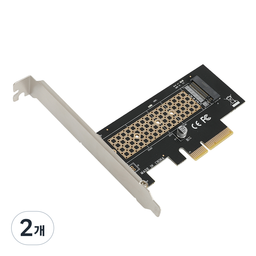 넥시 M.2 NVMe to PCIe 확장 카드 데스크탑용 NX1247 NX-M2-PX4C, 2개, 단일상품 12,820원