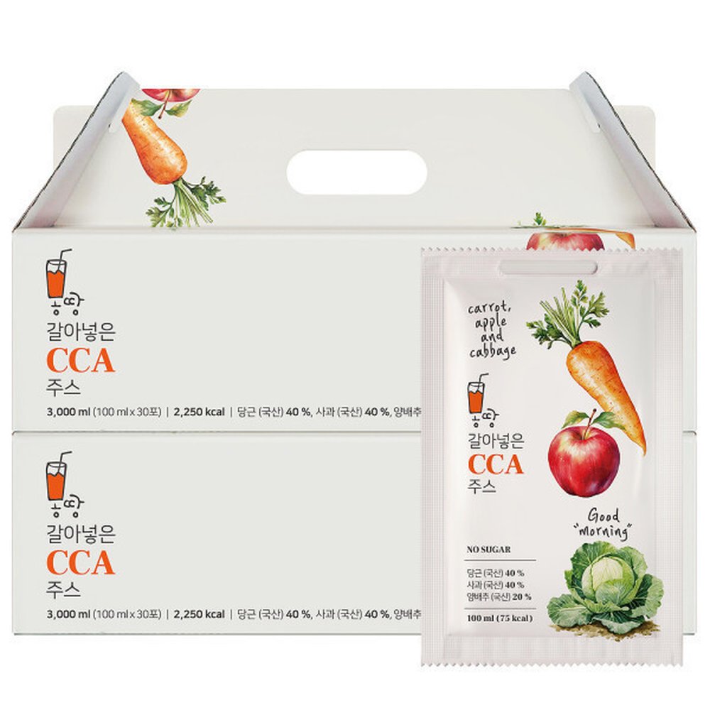 몽땅 갈아넣은 CCA 주스 60포 / 당근 사과 양배추 클렌즈 69,140원