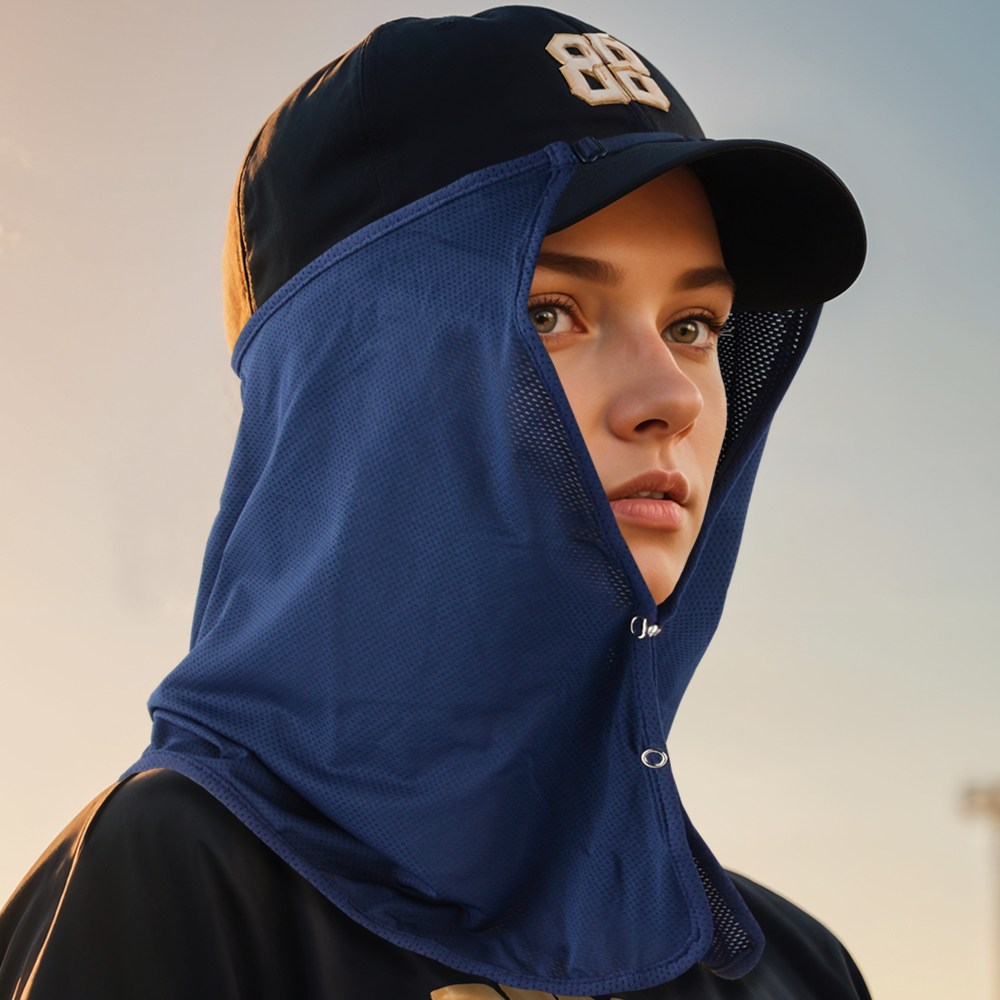 지원군몰 국산 사이즈조절 얼굴 햇빛가리개 썬캡 모자 탈부착 쿨링 캡 선가드, 곤색, 1개 12,000원