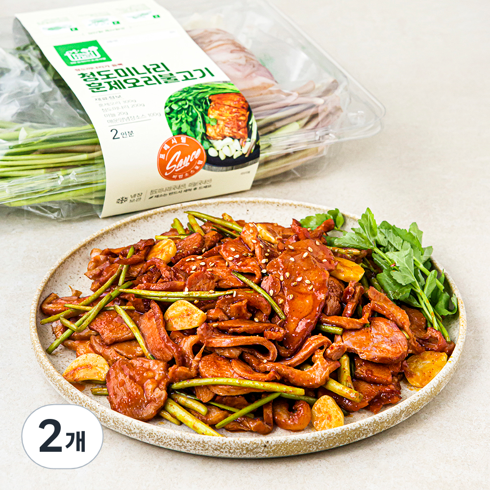 [로켓프레시] 프레시밀 청도미나리 훈제오리불고기 2인분 34,720원