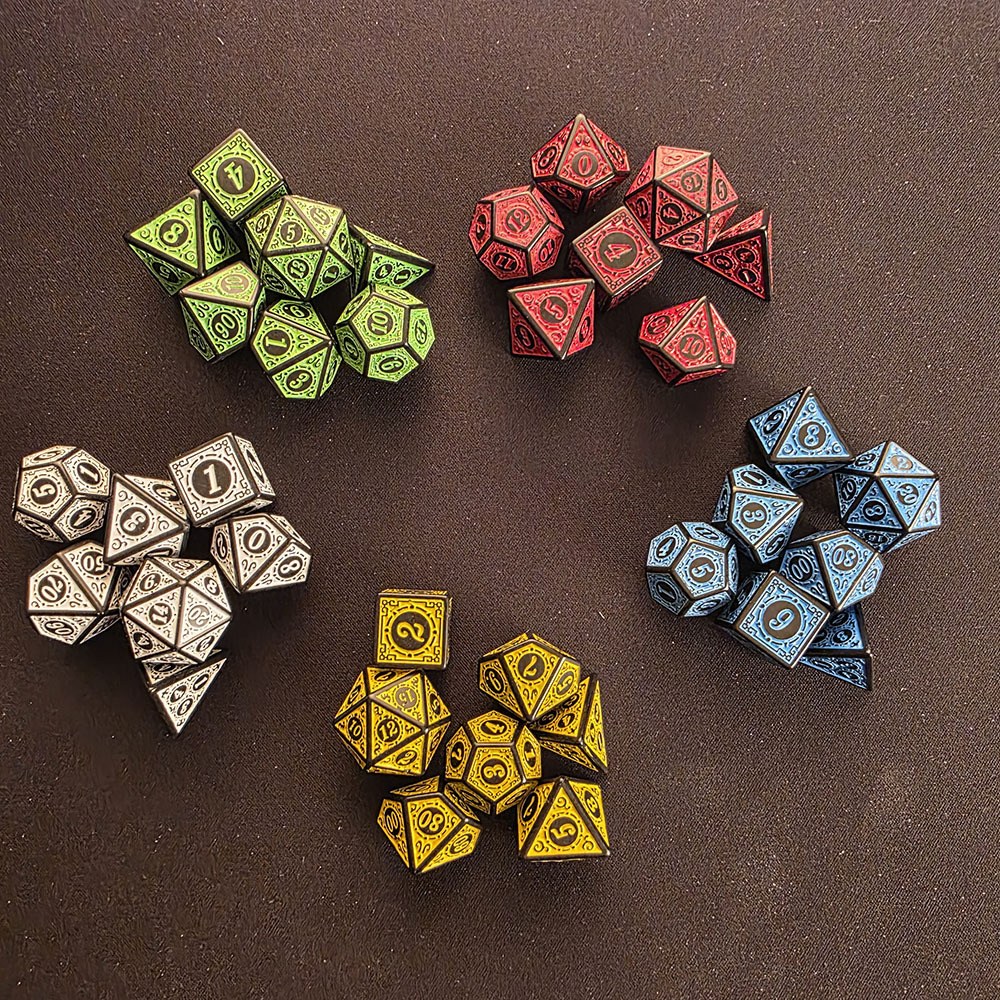 로커스라인 TRPG 롤플레잉 아케인 룬 다면체 주사위 7종 세트 7,700원