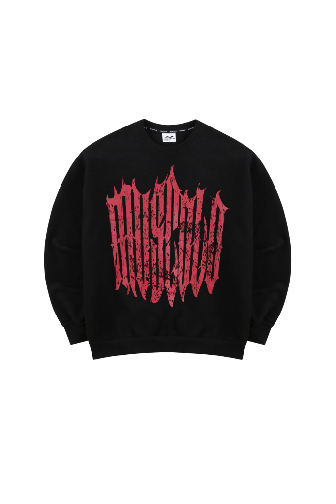 [SET] 파이어볼 빈티지 워시 스웨트셔츠 - 블랙(레드) 53,000원