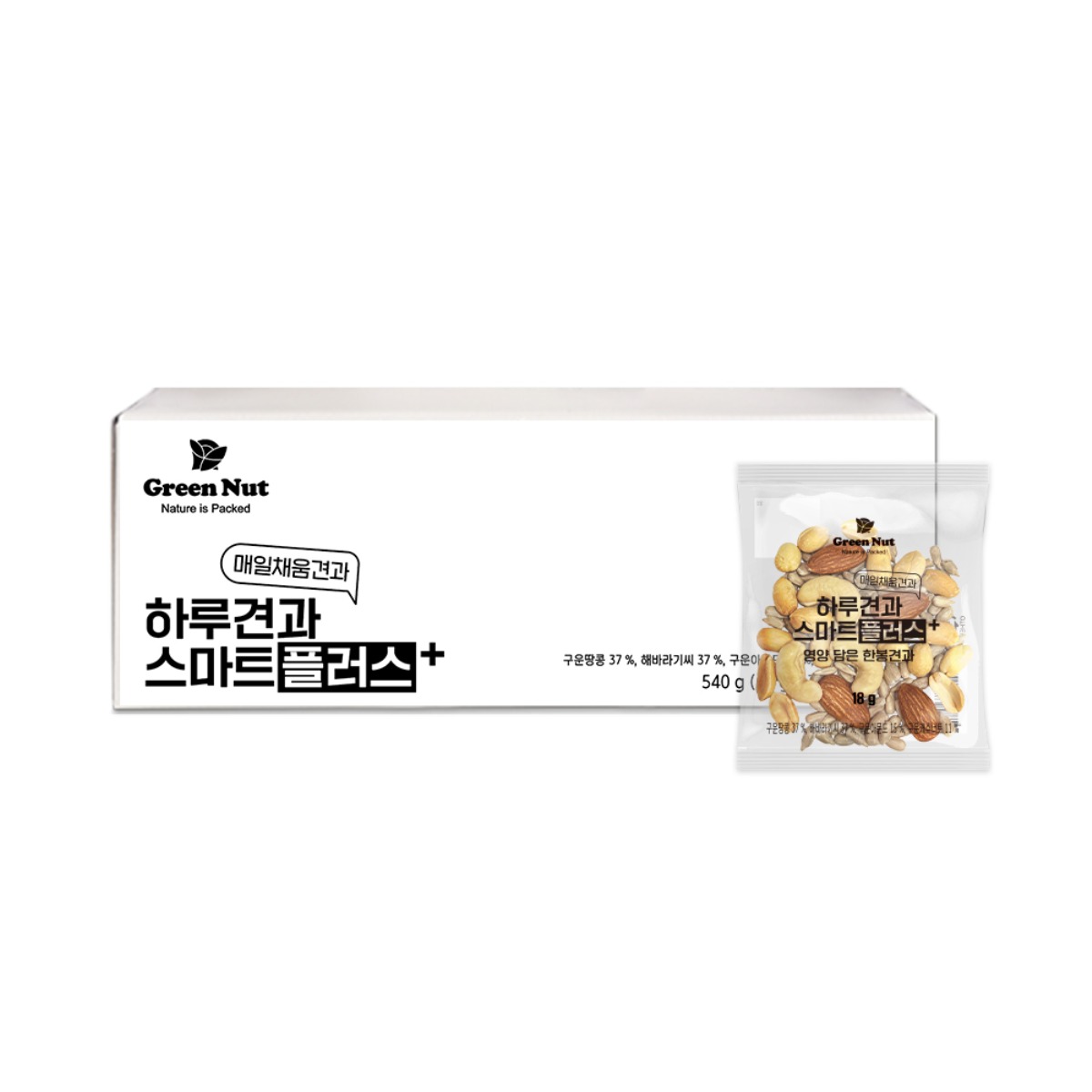 하루 견과 스마트플러스 한봉 알찬구성 물가안정 18g x 30입 견과류 견과세트 19,900원