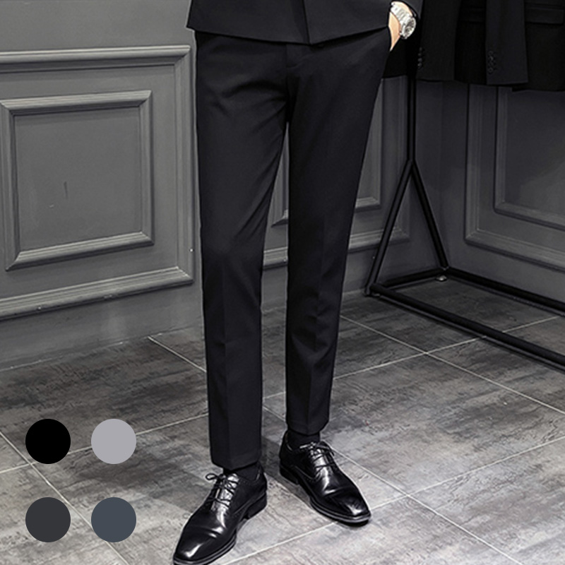고급 남성 스판 정장 팬츠 일자핏 빅사이즈 정장바지 슬림핏 34,500원