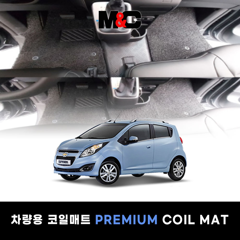 쉐보레 2011~2015 스파크 바닥매트 확장형 코일매트(1열.2열), 그레이 75,000원