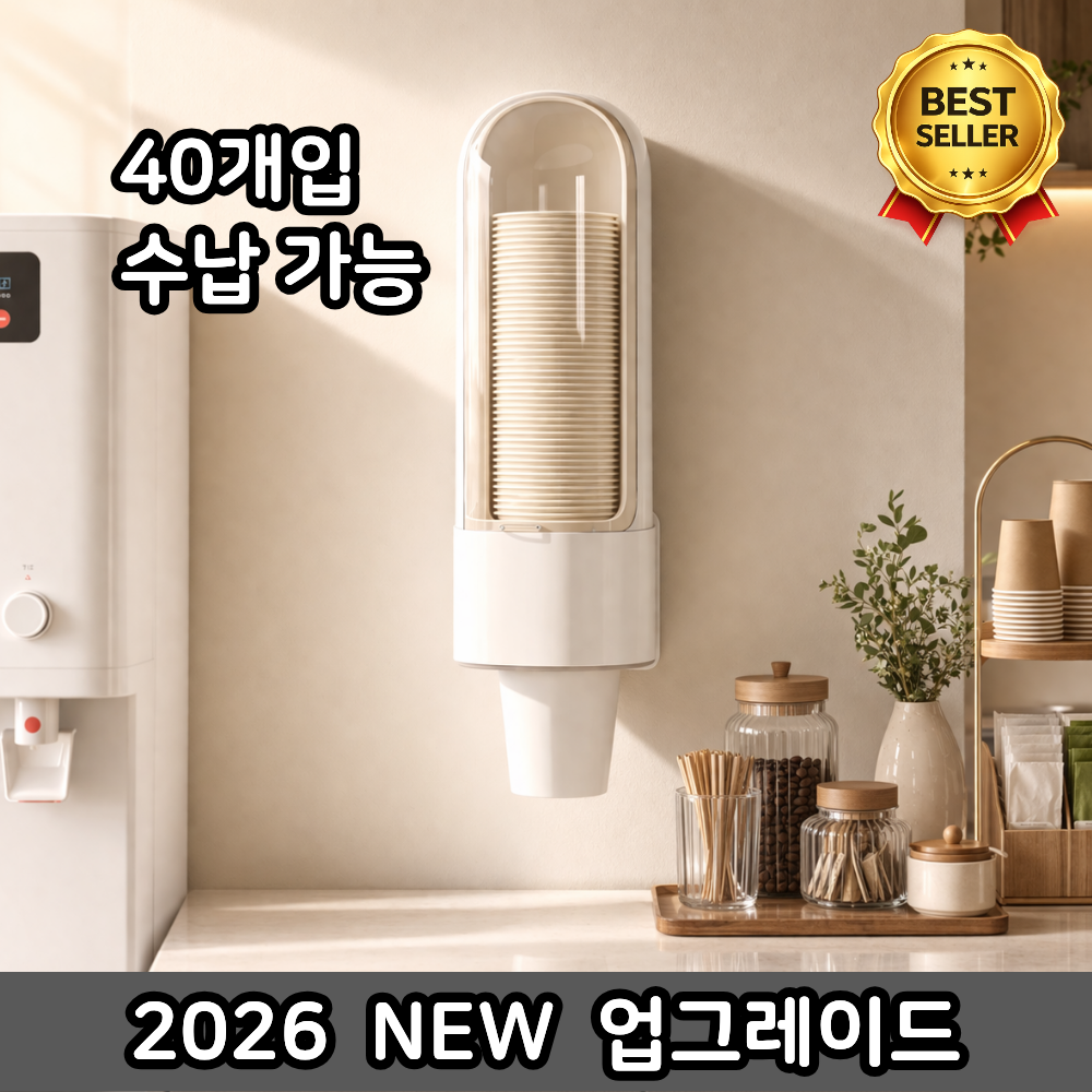 바른선택 사무실 정수기 종이컵 디스펜서, 1개, 화이트 12,200원