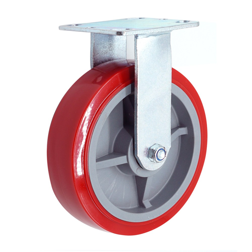 고중량 적색 캐스터 고정형 20cm(8인치) 16,500원