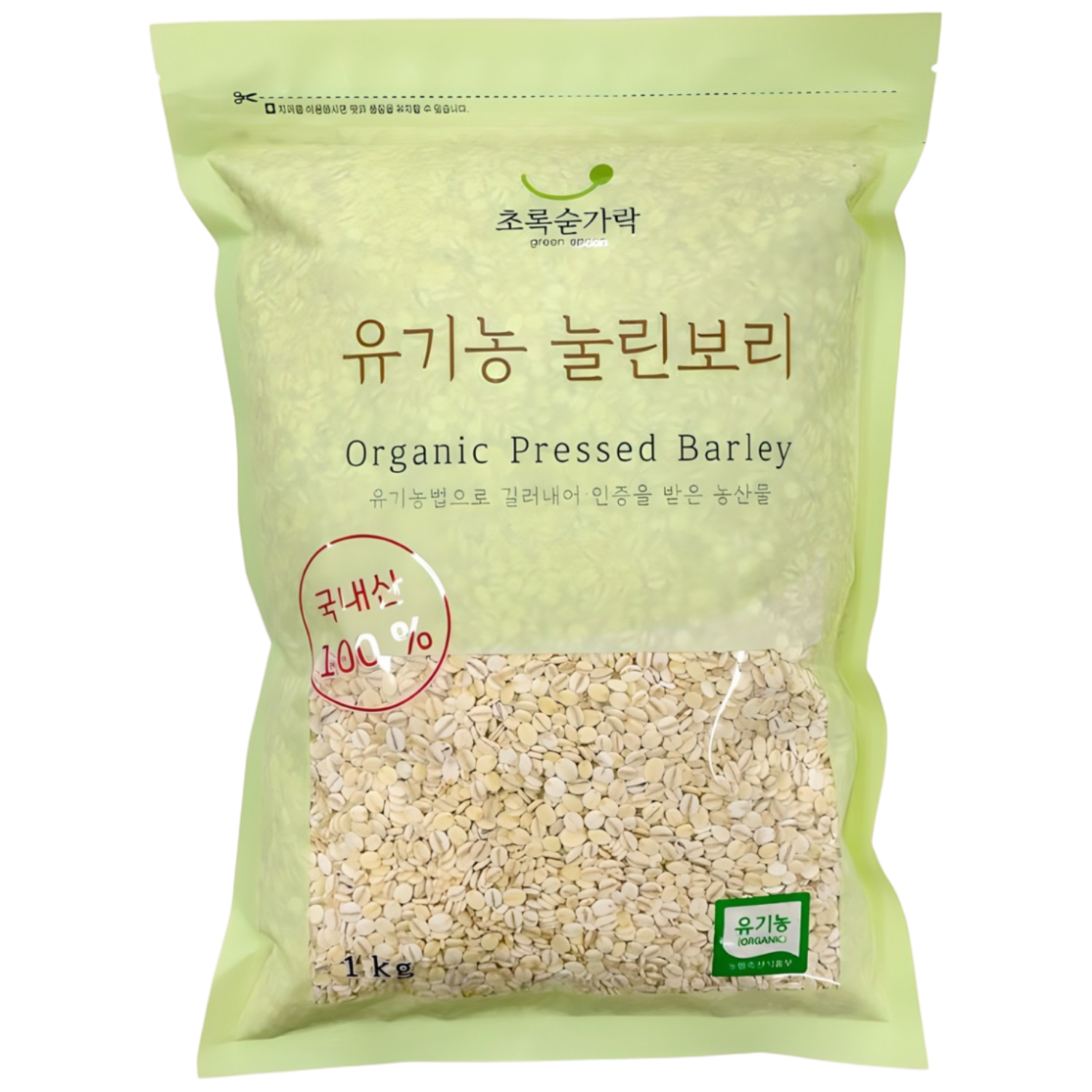 초록숟가락 유기농 눌린보리쌀, 1개, 1kg 10,800원
