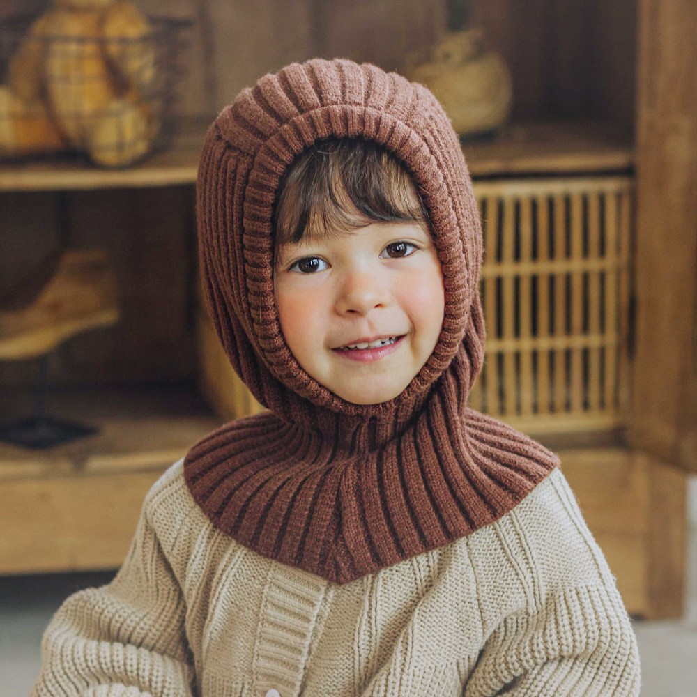 쿵스쿵스 루모 아기 바라클라바 골지 니트 넥워머 귀달이 겨울 모자 18,900원