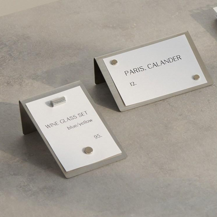 메탈 메모 가격표 꽂이 가격표스탠드 쇼클립 8,500원