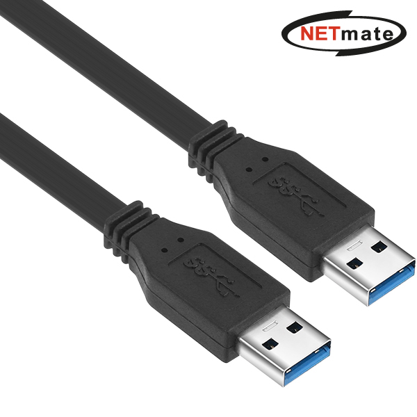 강원전자 넷메이트 NMC-UA330F USB3.0 AM-AM FLAT 케이블 3m (블랙), 상세페이지 참조, 1개 8,350원