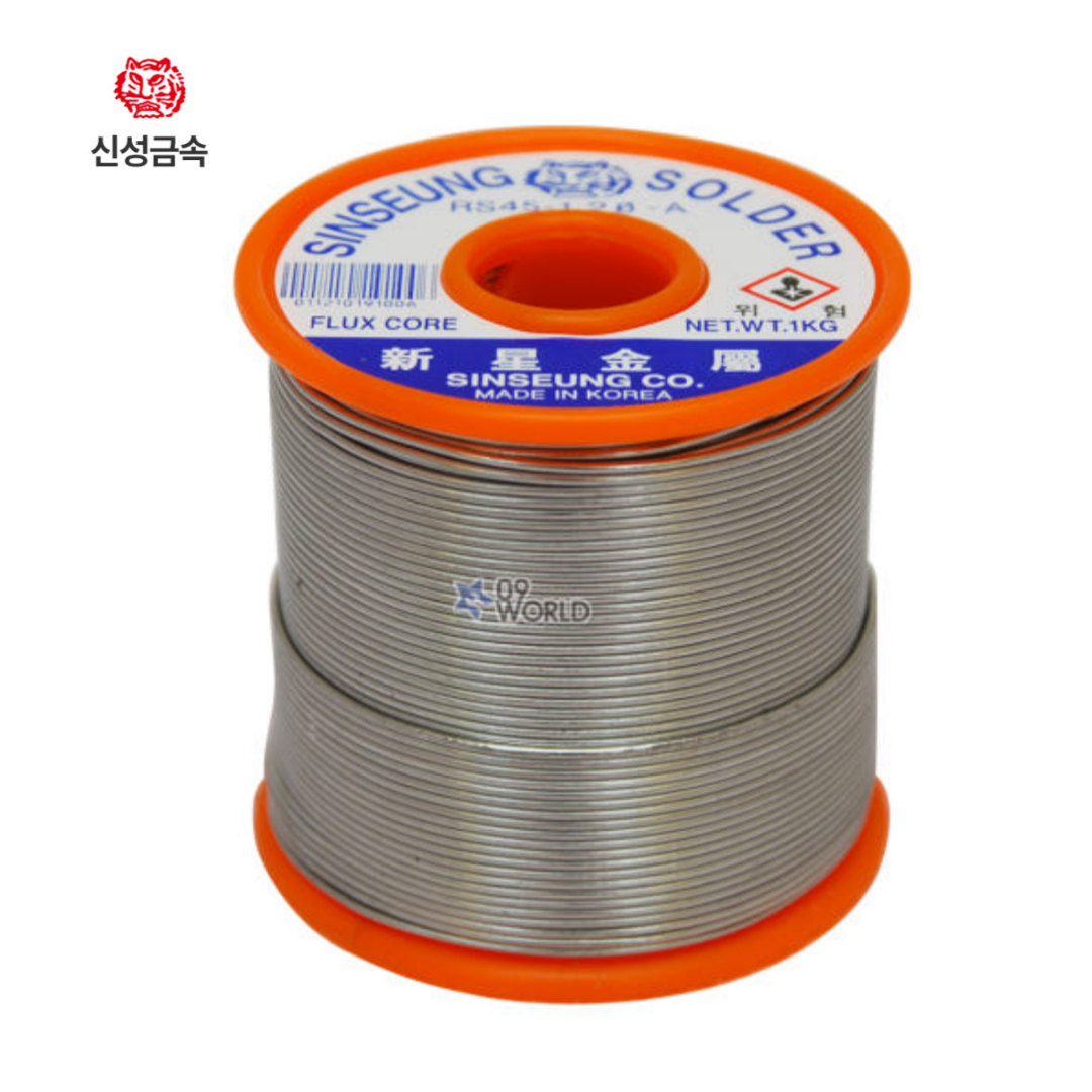 국산 신성금속 실납 1kg 전문가용 두께선택 대용량 납 땜납 유연납 인두 납땜 숄더페스트 92,500원