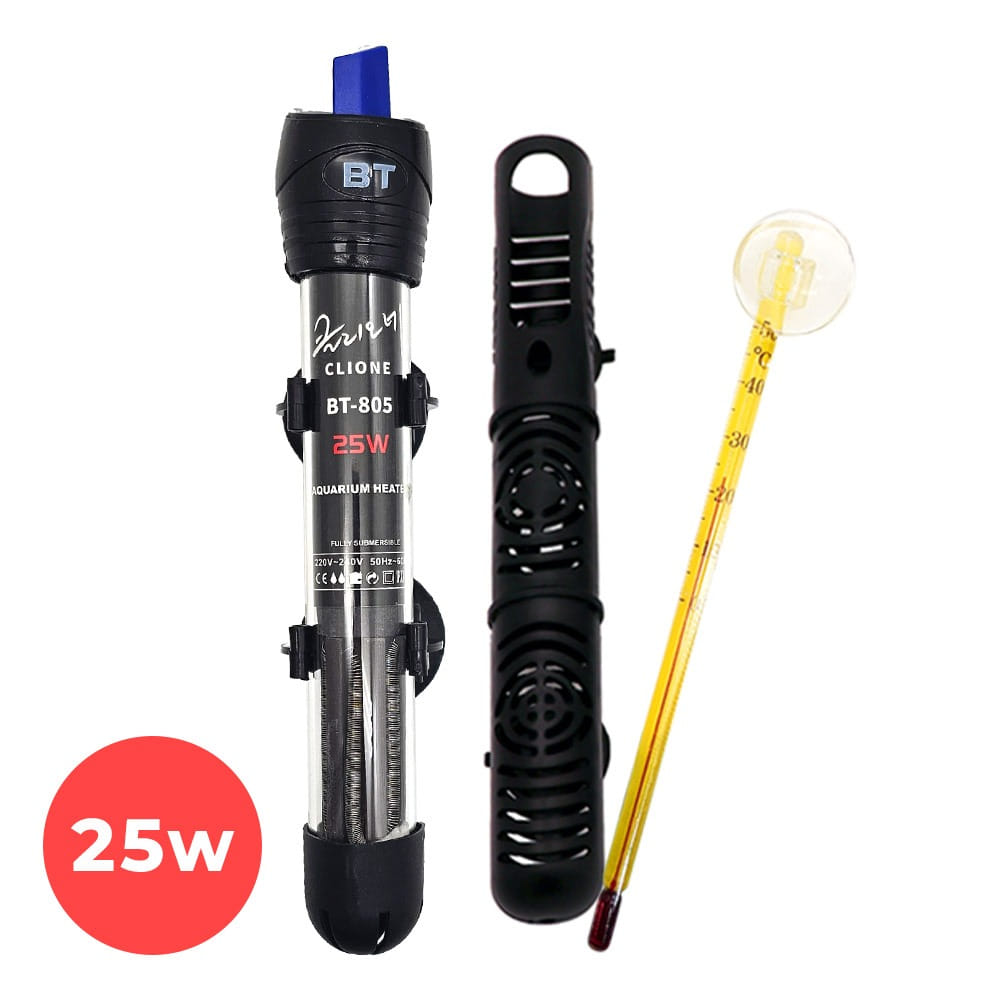클리오네 석영관 어항 미니 히터 25w (보호커버 온도계 포함) 16,500원