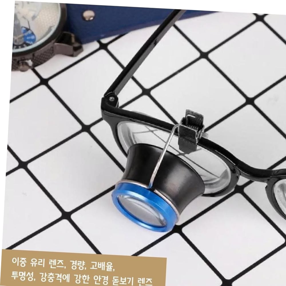 확대경 클립온 루페 돋보기 렌즈 보석 시계 수리 줌, 5배  BL04249 22,100원