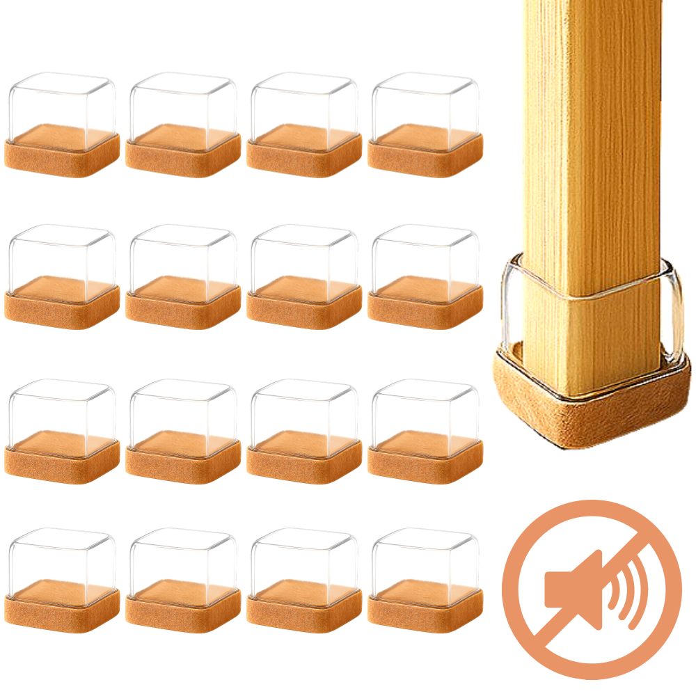 스마일플로우 평화로운 층간 소음 방지 긁힘 없는 의자 발커버, 브라운, 16개 18,900원