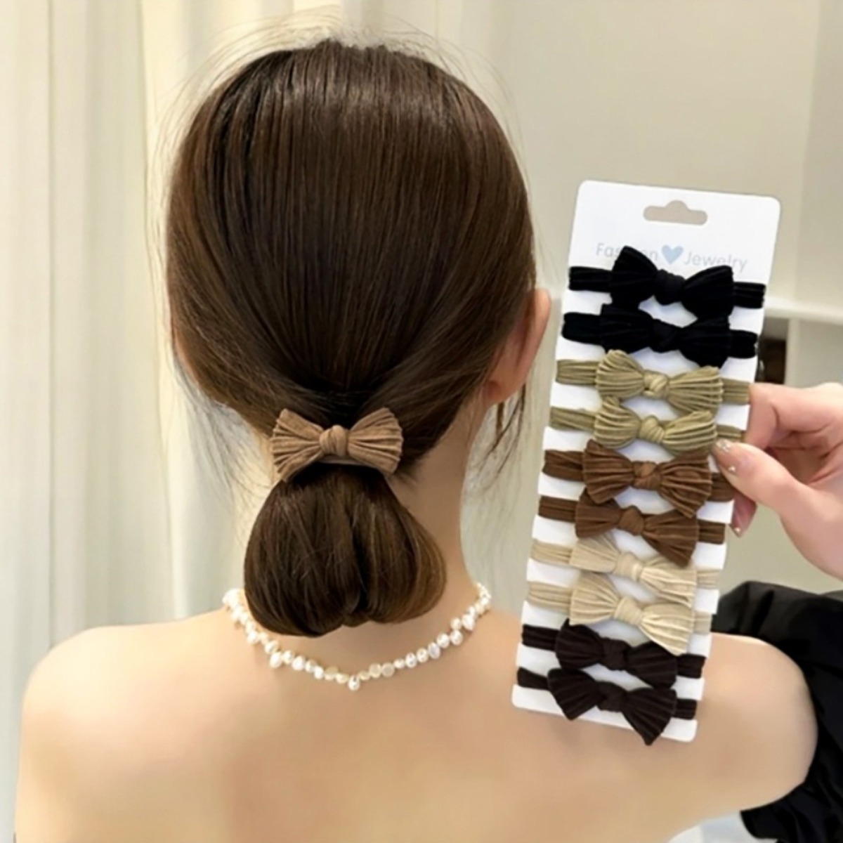 심플 고탄력 머리끈 여자 양질 고무줄 6,890원