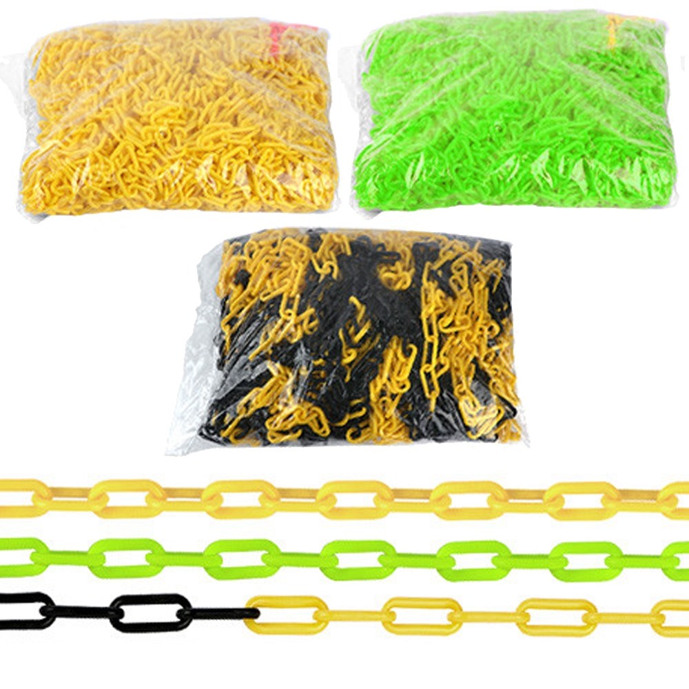 플라스틱체인 안전줄 노랑색 8mm x 50M 주차금지 출입금지 차단줄, 1개 36,650원