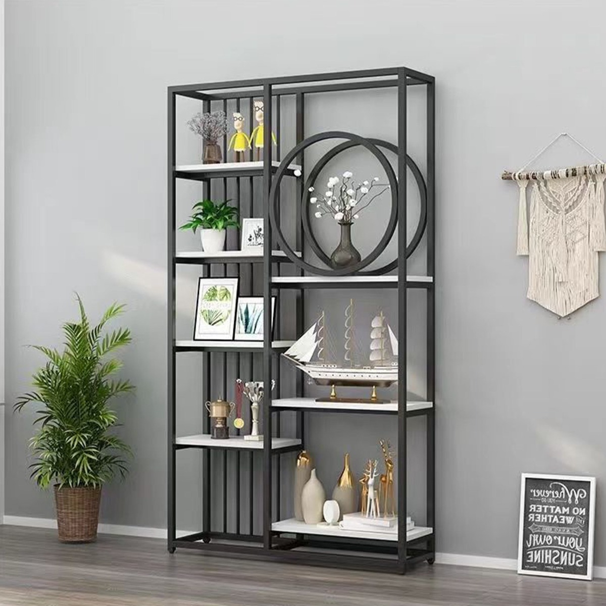 예쁜 다용도 거실/사무실 장식장 거실 선반 인테리어 가벽 237,600원