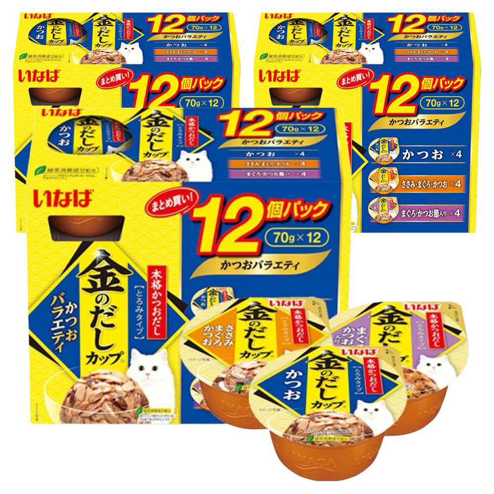 이나바 고양이 금빛육수컵 간식캔, 가다랑어, 70g, 36개 34,000원