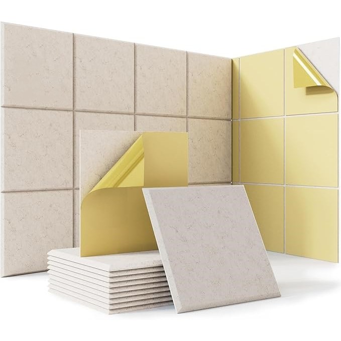 타오진 접착형 흡음판 방음판 문소음방지 현관문 원룸 오피스텔 아파트 흡음재 50cm x 50cm, 8개, 베이지색 38,900원