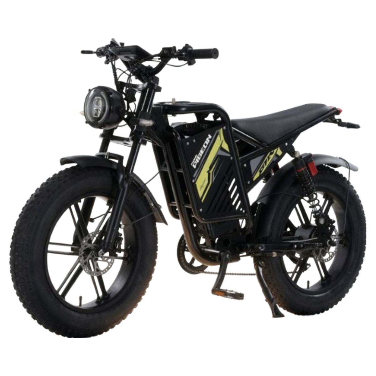 에코트리브 고출력 전기 자전거 7단변속 자토바이 전동 스쿠터 팻바이크 750-1000W, 1000W 그린블랙 1,222,600원