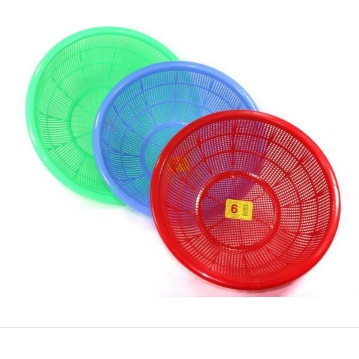 유진 플라스틱 원형소쿠리 1호~14호 (3개 1세트) 김장 채반 바구니  과일 야채 1,710원