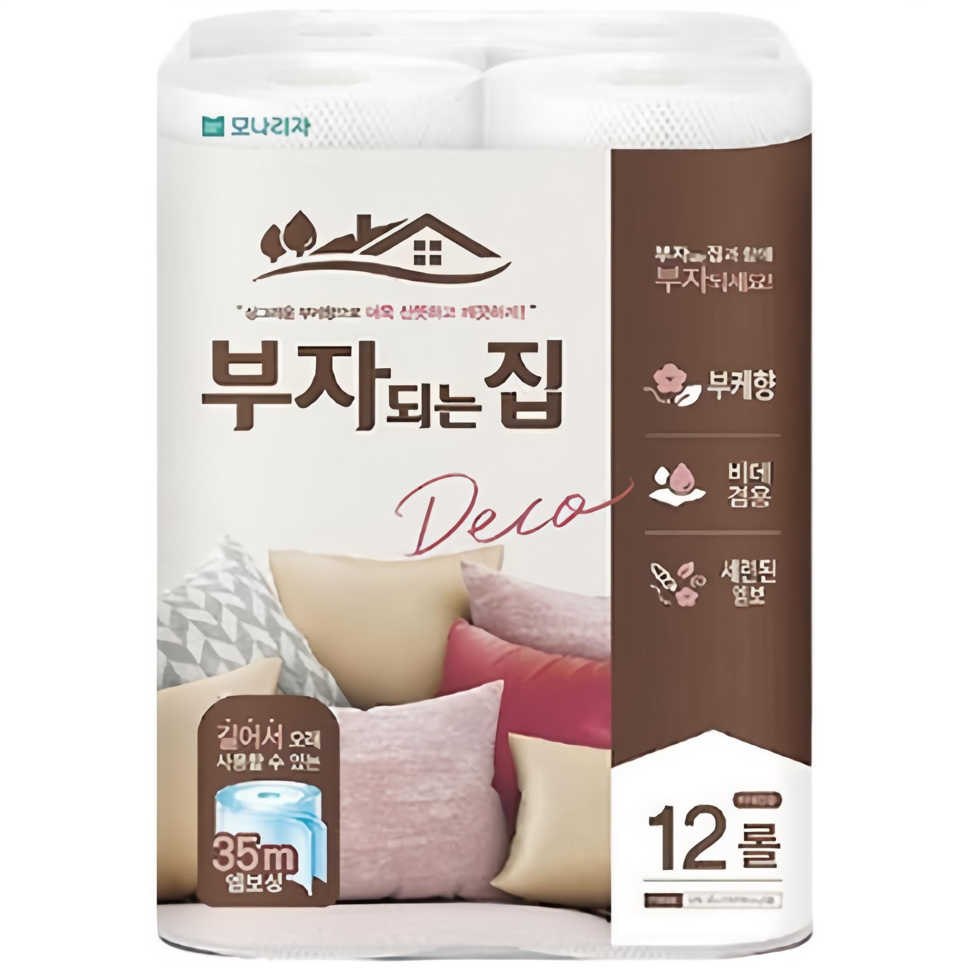 모나리자 부자되는집 35m 12롤 X 1팩 화장지, 35m, 12롤, 1개 6,210원