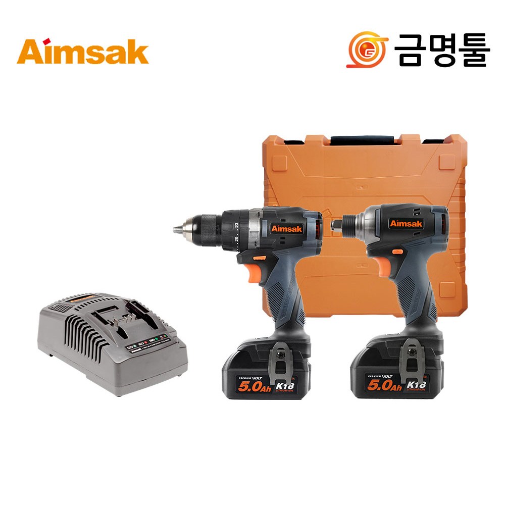 아임삭 BL18TX7 충전콤보세트 18V 5.0AH 2팩 BL모터 햄머+임팩드라이버렌치세트 390,700원