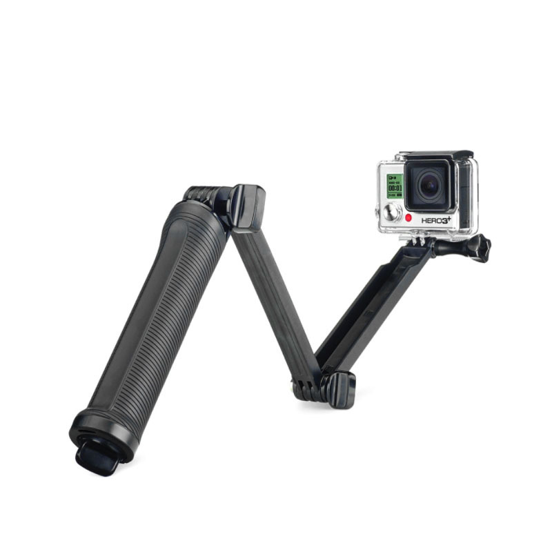 체리스팟 고프로 액션캠 셀카봉 삼각대 겸용CS-3way 삼각다리 포함, 1개, 블랙 9,300원