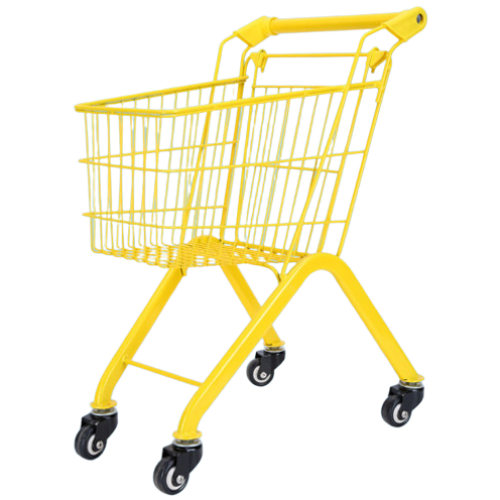 FOOI 예쁜 어린이 쇼핑카트 아동 장난감 철제카트 주방놀이 아동장보기 놀이, 옐로우, 1개 38,000원