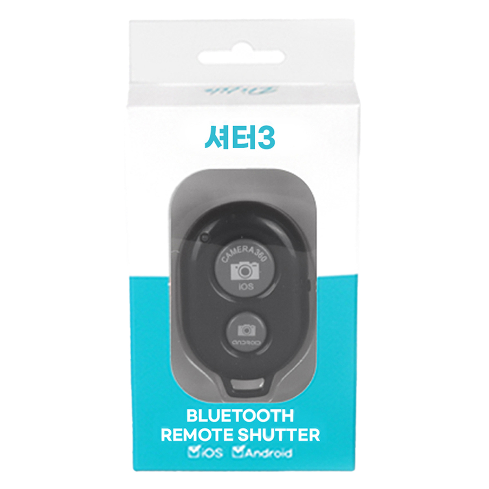 이츠라이프 블루투스 스마트폰 셀카봉 무선 리모컨, ITS-BR1, 블랙, 1개 6,000원
