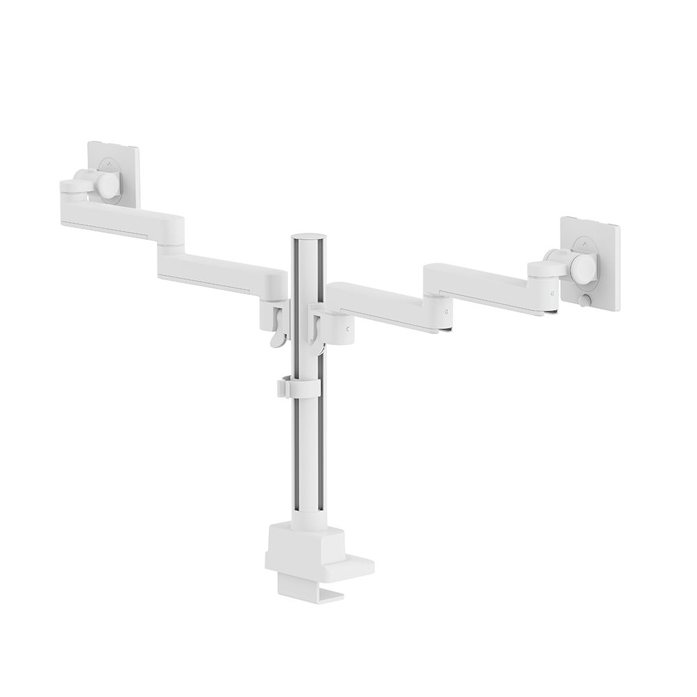 엔산마운트 FM23256 일반헤드 듀얼 모니터암 모니터거치대 스위블 모듈러암 커스터마이징, 화이트 215,500원