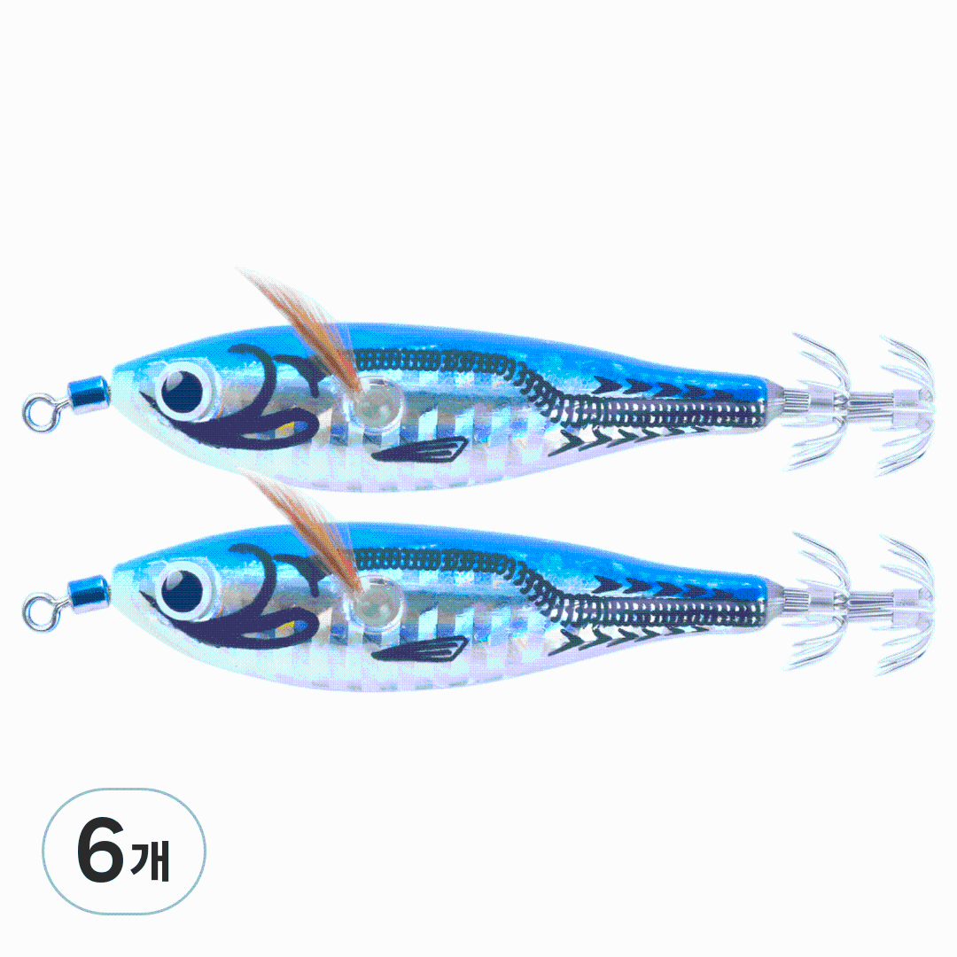 레인보우 홀로그램 야광 윙 에기  색깔별 판매 루어 오징어루어 문어루어 색깔별 묶음 판매 18,500원