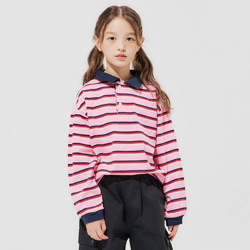 바브키즈 어툰 럭비 스트라이프 티셔츠 23,900원