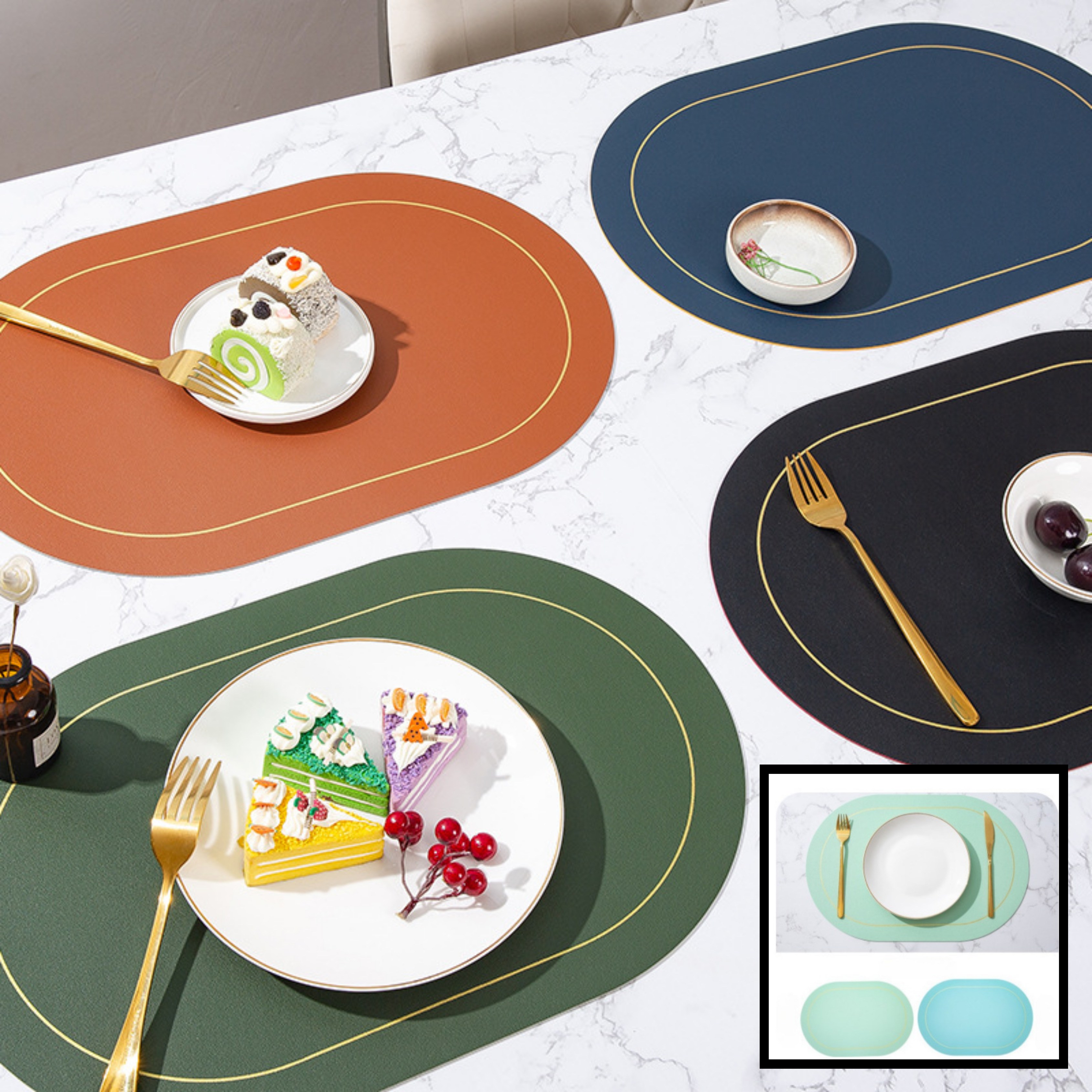 디아쿠아 북유럽 스타일 레스토랑 2개 세트 테이블 라운드 식탁매트 6,210원