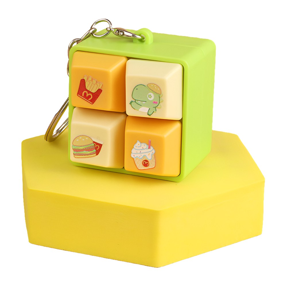 엘보아 딸깍 키보드 키캡 키링 LED 열쇠고리, 1개, 그린, 현재가 11,900원