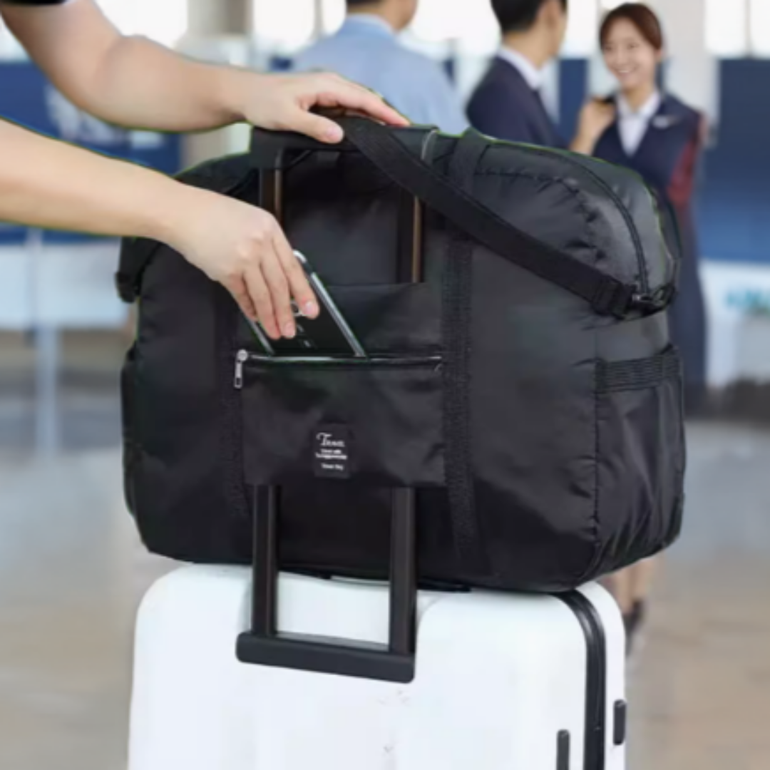 모아플랫 여행용 보스턴백 캐리어 결합 접이식 대용량 보조가방 16,000원